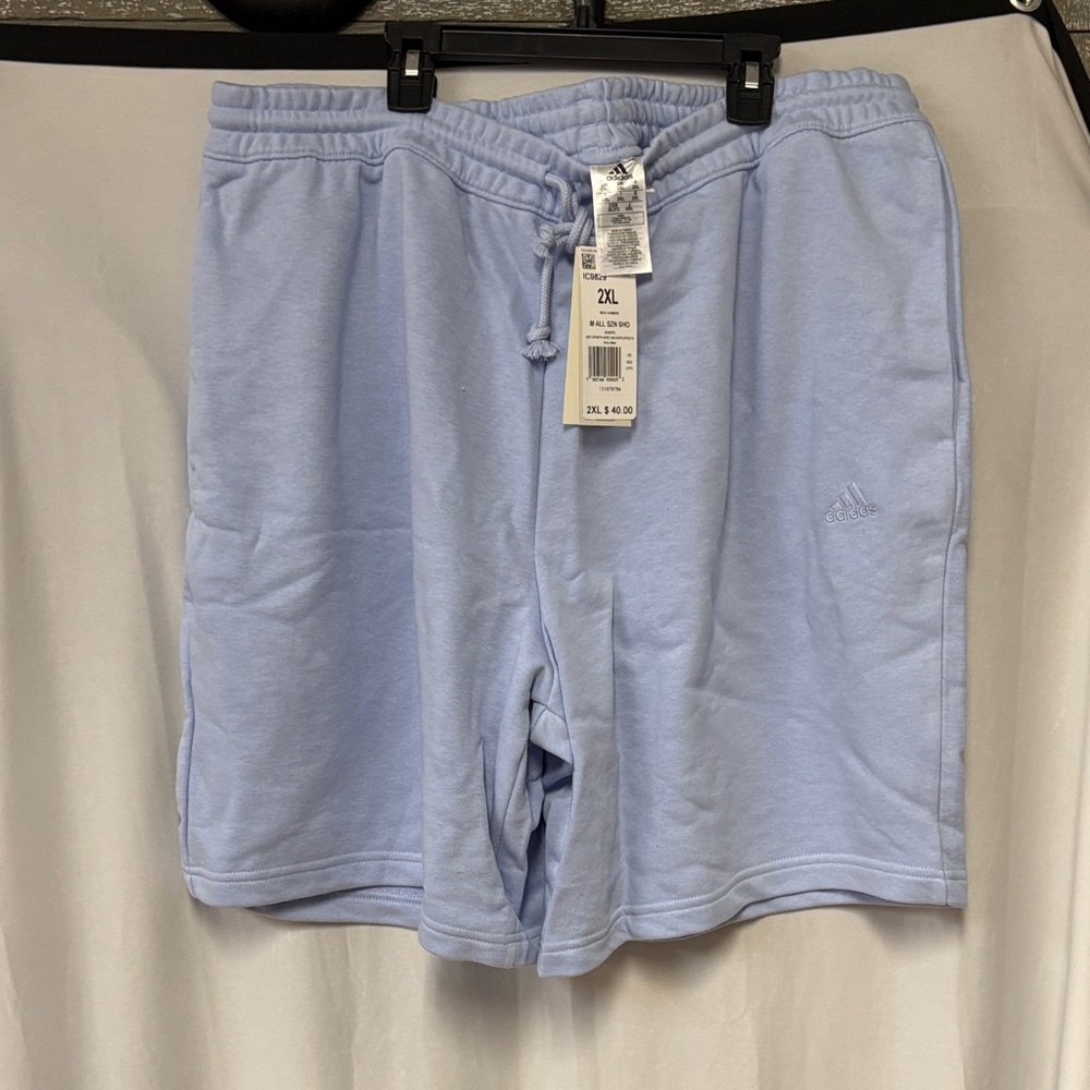 Adidas Men's Sky Blue Athletic Shorts